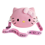 Mini Bolsa De Ombro Em Silicone Hello Kitty Pequena Sanrio