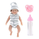 Mini Boneca Reborns Boneca Bebê Menina Vinil De Corpo Inteir