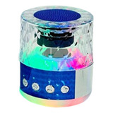Mini Caixa De Som Bluetooth S-18 Tws Led Luminária Rgb 5v