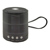 Mini Caixa De Som Portátil Bluetooth Mp3 Ws - 887 Preta