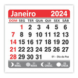 Mini Calendário Para Ima De Geladeira 1000 Unidades Ano 2024
