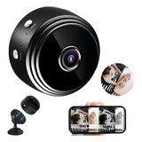 Mini Câmera Espiã Wifi A9 Visão Noturna Com Gravador De Voz Cor Preto