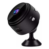 Mini Câmera Wifi Ip Detecção Movimento Filma No Escuro Audio Cor Preto