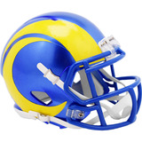 Mini Capacete Decorativo Riddell Speed Los Angeles Rams