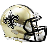 Mini Capacete Decorativo Riddell Speed New Orleans Saints