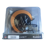 Mini Capacete St. Louis Rams Autografado Por Tavon Austin