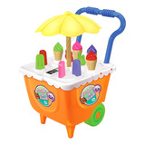 Mini Carrinho De Sorvete Sorveteiro Coleção Mirim