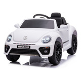 Mini Carro Infantil Elétrico Volkswagen Beetle Dune Branco