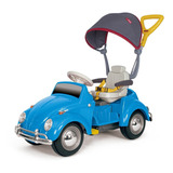 Mini Carro Infantil Pedal/passeio Fusca Azul Bubblecar