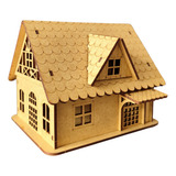 Mini Casinha Para Maquete Artesanato Pintura Casinha Em Mdf