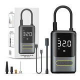 Mini Compressor Calibrador Ar Digital Portátil Recarregável Cor Preto 110v/220v