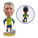 Mini Craque Cristiano Ronaldo Al Nassr Miniatura Futebol Cr7