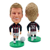 Mini Craque David Beckham Ac Milan Boneco Miniatura Action