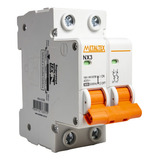 Mini Disjuntor 10a Bipolar C Selo Nx3-2c10 Metaltex