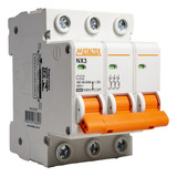 Mini Disjuntor 16a Tripolar C Selo Nx3-3c16 Metaltex