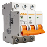 Mini Disjuntor 40a Tripolar C Selo Nx3-3c40 Metaltex