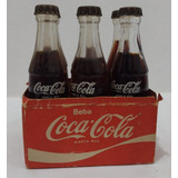 Mini Engradado Coca Cola De Papel Com 6 Garrafinha Miniatura