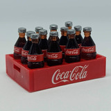 Mini Garrafinhas Coca Cola Engradado Brinquedo Decoração 2cm