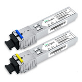 Mini Gbic Sfp 1000base-bx Bidi 20km Sc Sm Dom Miljet Kit Par