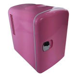 Mini Geladeira Portátil Rosa Aquece/ Refrigera 4,5l 12v 110v