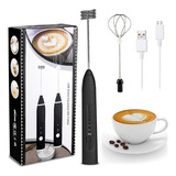 Mini Mixer Elétrico Misturador De Bebidas 2 Em 1 Portátil Fue Recarregável Mexedor De Ovos Whey Leite Café Espuma Shake Drinks Capuccino Marca Casasonho