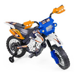 Mini Motinha Elétrica Infantil Motocross Azul P/ Crianças
