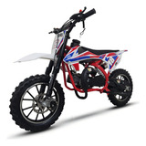 Mini Moto Cross 49cc Infantil Partida Manual Mbx 2 Tempos Vermelho