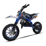 Mini Moto Cross 49cc Partida Manual 2 Tempos Azul