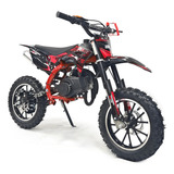 Mini Moto Cross 49cc Partida Manual 2 Tempos Infantil Vermelho