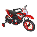 Mini Moto Cross 6v Elétrica Vermelho Recarregável Infantil