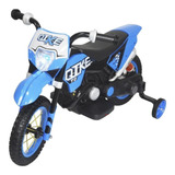Mini Moto Cross Elétrica Infantil 6v Com Luz E Som Bw083az Cor Azul Voltagem Do Carregador 110v/220v