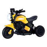 Mini Moto Elétrica Dark Infantil 6v Com Som Unitoys Preta Cor Amarelo Voltagem Do Carregador 110v/220v