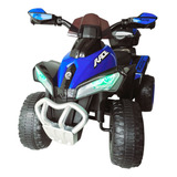 Mini Moto Elétrica Infantil Azul Autonomia 1h30 6v