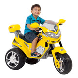 Mini Moto Eletrica Infantil Triciclo 6v Amarela Magic Toys