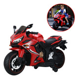 Mini Moto Motinha Elétrica Infantil Bateria 12v Som Farol Led Vermelha Brinqway Bw301vm