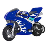 Mini Moto Pocket Speed Infantil 49cc Importway Cor Azul