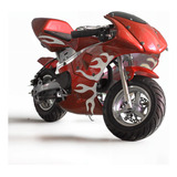 Mini Moto Pocket Speed Vermelho 49cc Á Gasolina Infantil
