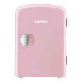 Mini Nevera Chefman Eléctrica, Portable De 4 L , Rosa