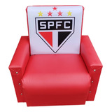 Mini Puff Sofa Infantil (poltrona/sofazinho) Time São Paulo