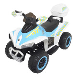 Mini Quadriciclo Elétrico Bivolt Infantil Frente E Ré Cor Branco Voltagem Do Carregador 6v Importway Bw129