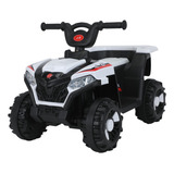 Mini Quadriciclo Elétrico Moto Infantil A Bateria 6v Branco