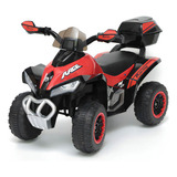 Mini Quadriciclo Moto Elétrica Criança Infantil Bateria 6v Luz Som Bivolt Vermelho Brinqway Bw-129 Vm
