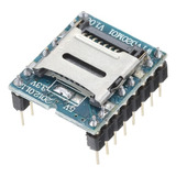 Mini Sd Card Wtv020 Módulo De Som Voz E Musica Arduino 
