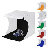 Mini Studio Cabine Fotográfico Box Dobrável Led 23x23