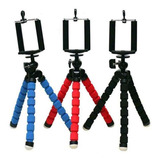 Mini Suporte Tripe Flexivel De Mesa Para Celular Gira 360