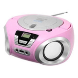 Mini System Radio Cd Player Mp3 Fm Bluetooth Mimo Rosa Nfe