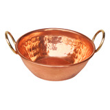 Mini Tacho Em Cobre C/ Alças Douradas 9 Cm (miniatura)