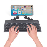 Mini Teclado Dobrável Bt Touchpad Para iPad Celular Tablet