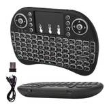 Mini Teclado Sem Fio Air Mouse Touch Tv Wireless Com Luz