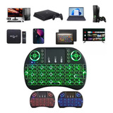 Mini Teclado Sem Fio Led Smart Tv Pc Notbooks Xbox Ps3 Ps4